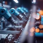 Herstellung Autofabrik, moderne Förderlinie